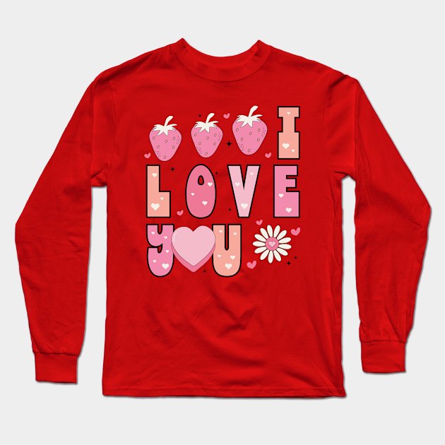 Valentines Day ILOVEYOU Long Sleeve T-Shirt by matcorral